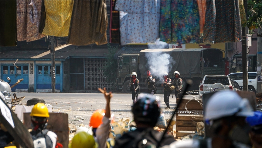 Myanmar security forces fire on protesters, 4 killed