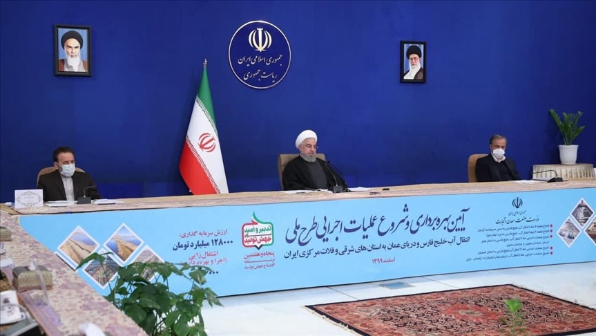 فاز سوم طرح انتقال آب خلیج فارس به فلات مرکزی ایران افتتاح شد