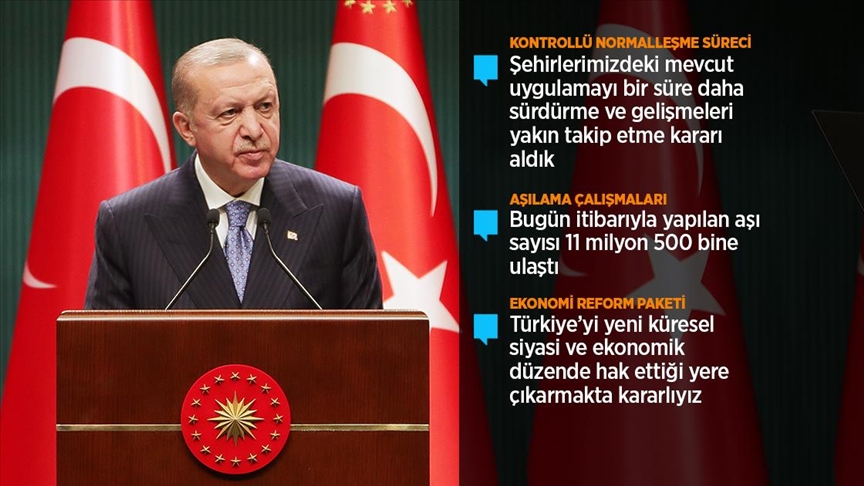 Cumhurbaşkanı Erdoğan: Yerli aşımız hazır hale gelene kadar yurt dışından aşı tedarikini sürdüreceğiz