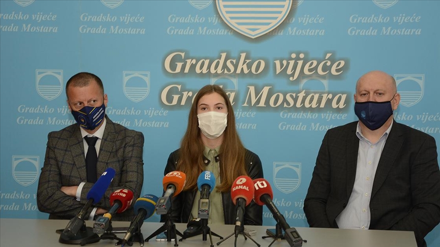 Prijem za Lanu Pudar u Gradskoj vijećnici u Mostaru: Izgradnja olimpijskog bazena prioritet