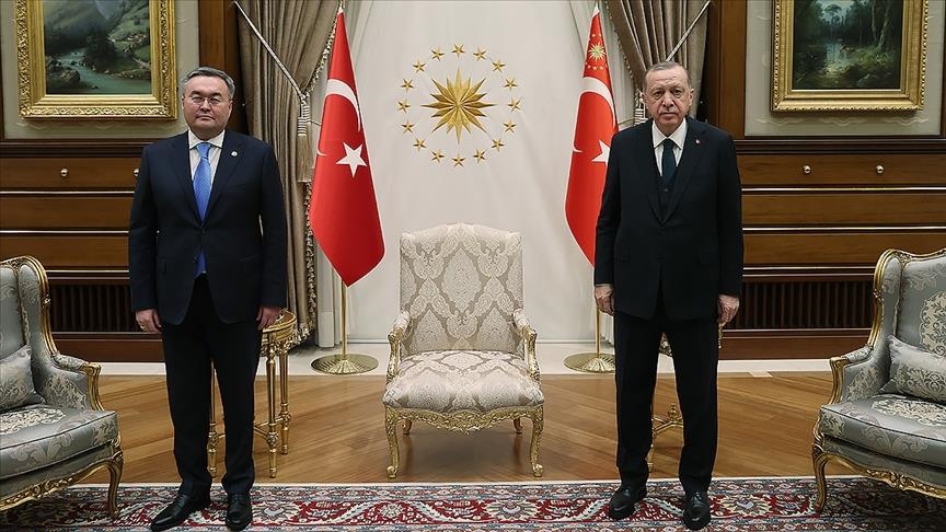 Президент Эрдоган принял главу МИД Казахстана