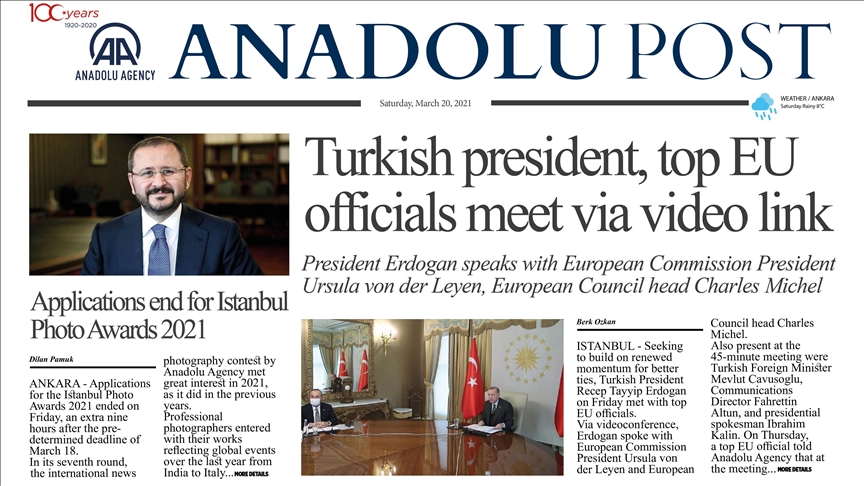 Anadolu Post Issue Of March 21