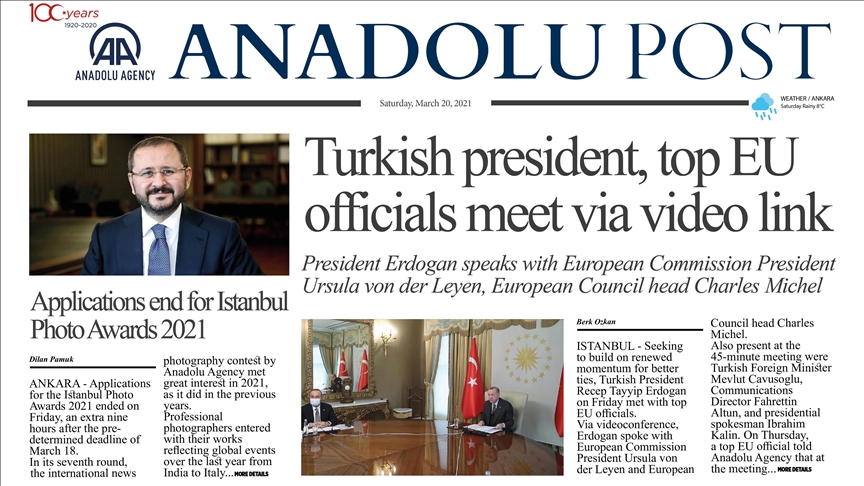 Anadolu Post Issue Of March 21 Anadolu Post Issue Of March 21