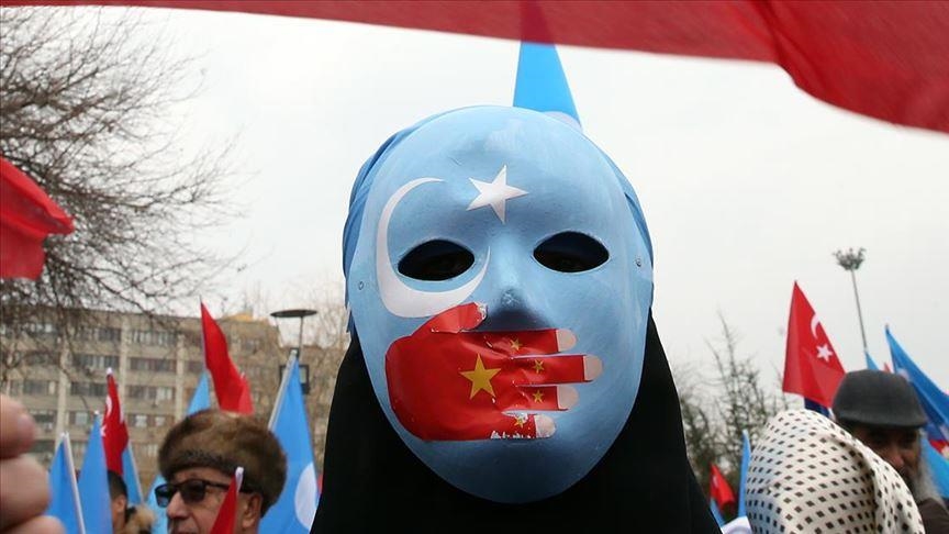 Uyghurs protest Chinese foreign minister's Turkey visit