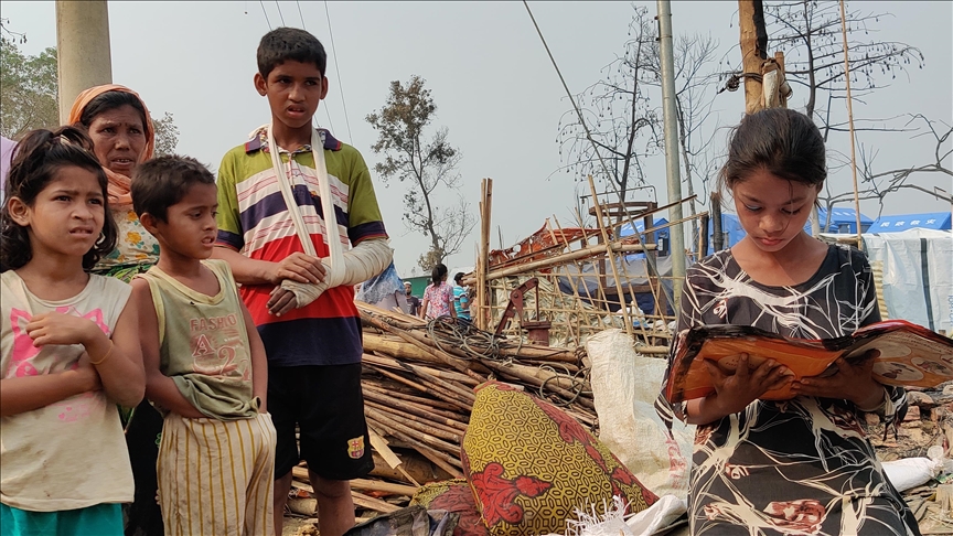 Fire destroyed Rohingyas shelters but not dreams