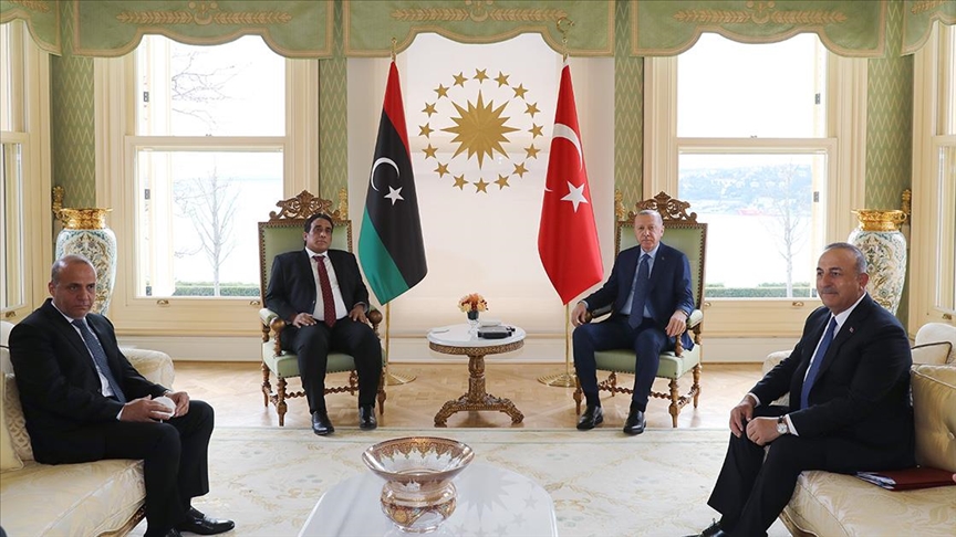 انتهاء لقاء أردوغان مع رئيس المجلس الرئاسي الليبي 