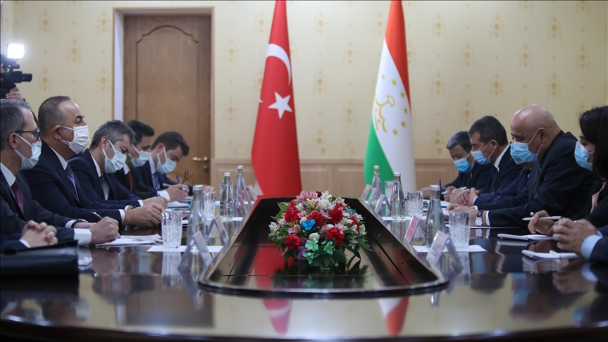 Turkish foreign minister meets officials in Tajikistan