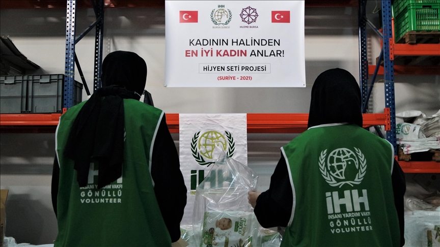 Turkish charity meets needs of Syrian women war victims