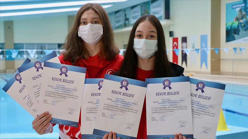 Havuzun 'rekortmen' kızları olimpiyatlara katılmak istiyor