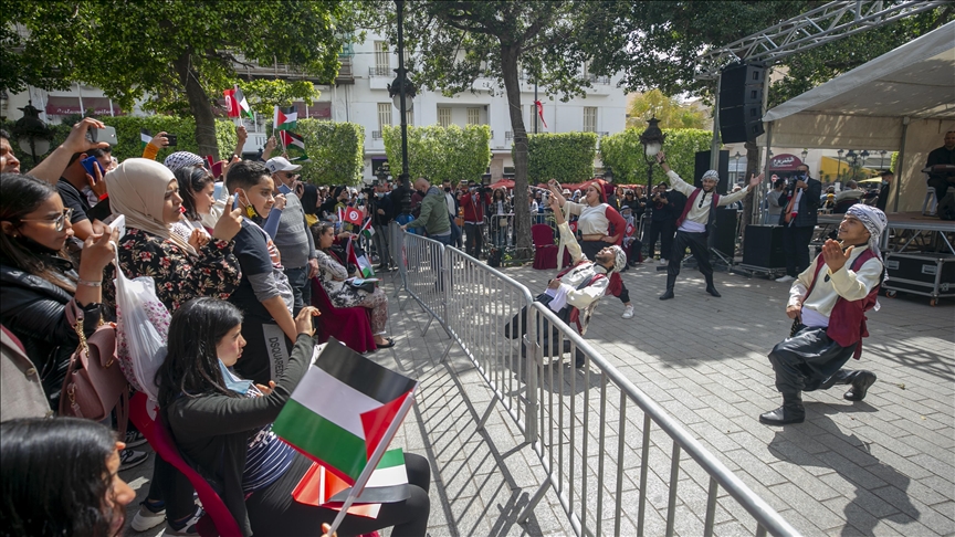 تونس.. أنصار "النهضة" يحيون ذكرى يوم الأرض الفلسطيني تونس ، حركة النهضه ، يوم الأرض الفلسطيني،  القضية الفلسطينية ، الشعب الفلسطيني ، حربوشة نيوز