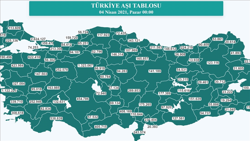 Turkey releases weekly provincial COVID-19 statistics