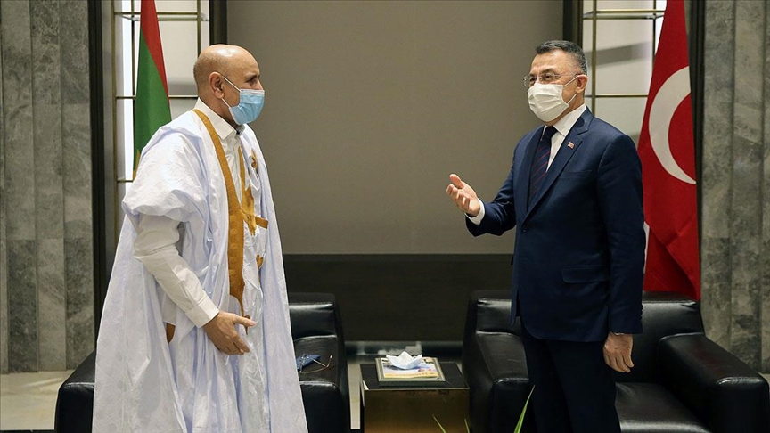 Cumhurbaşkanı Yardımcısı Oktay, Moritanya Cumhurbaşkanı el-Gazvani'yi Türkiye'ye davet etti