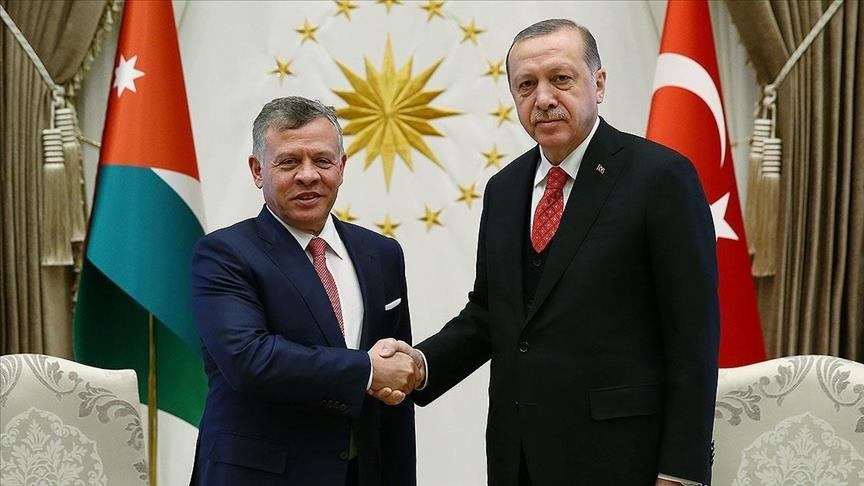 أردوغان يبحث مع العاهل الأردني العلاقات الثنائية 