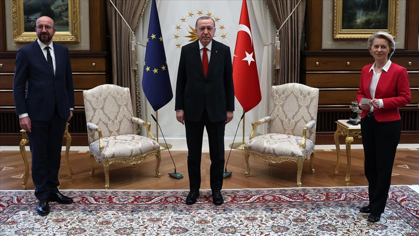 Cumhurbaşkanı Erdoğan AB Başkanlarını kabul etti