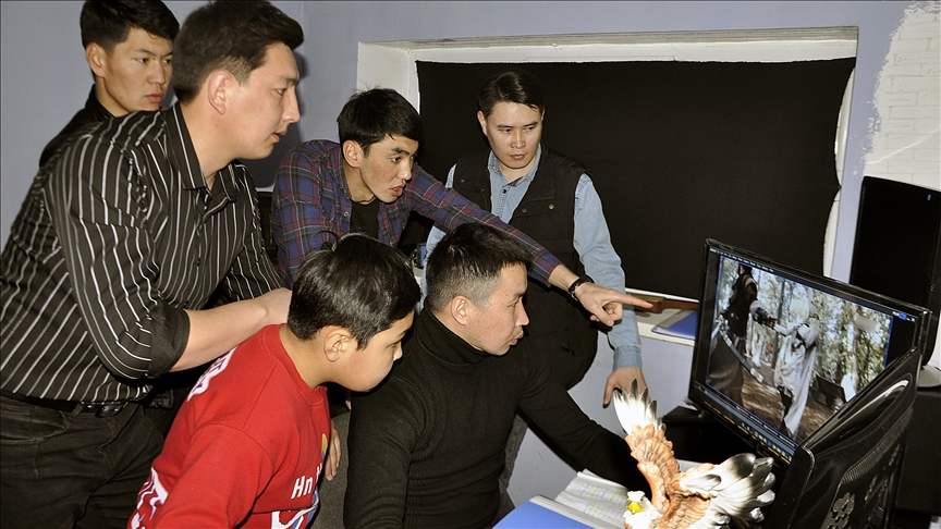 Young Kyrgyz people dub Turkish TV dramas
