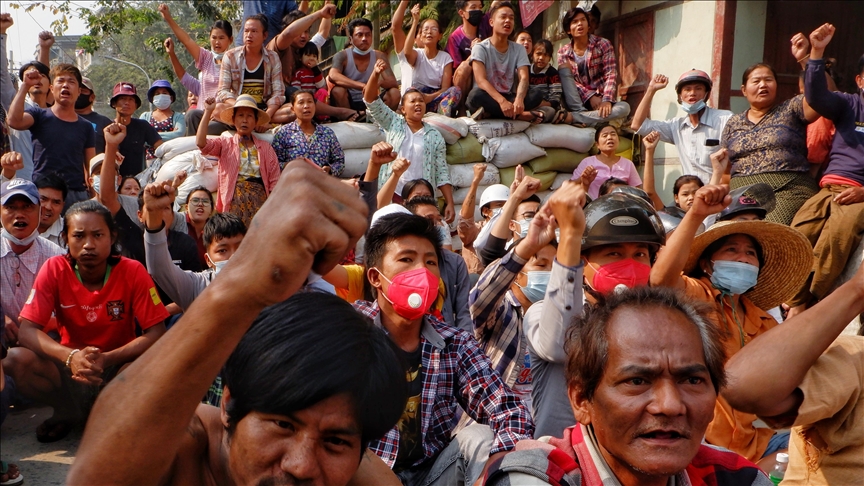ONG denuncia que 614 personas han muerto durante las protestas en Myanmar