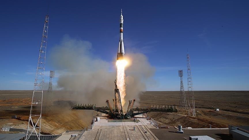 Soyuz Ms 18 Spacecraft Launched From Kazakhstan