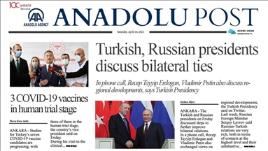 Anadolu Post - Issue of April 10, 2021