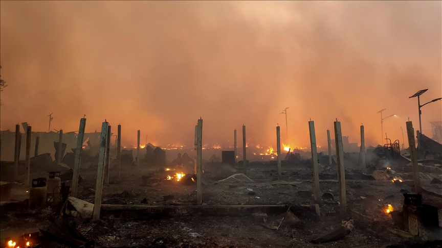 Un nuevo incendio estalla en un campamento de refugiados rohinyá en Bangladés