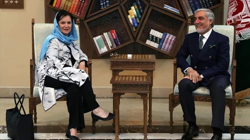 دیدار عبدالله با نماینده ویژه سازمان ملل در امور افغانستان