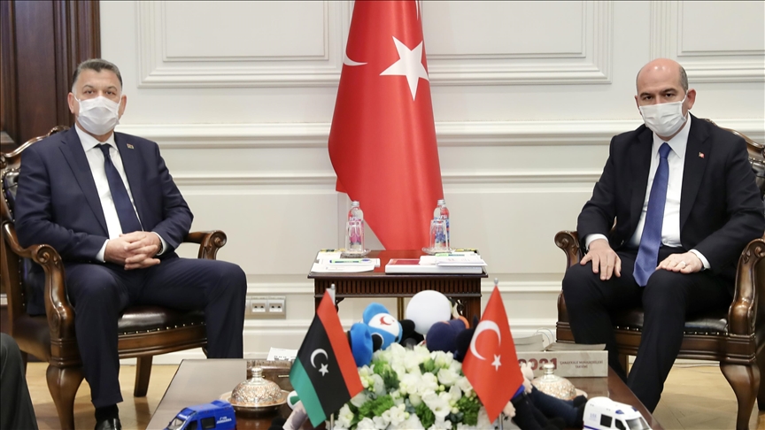 وزير الداخلية التركي يلتقي نظيره الليبي في أنقرة 
