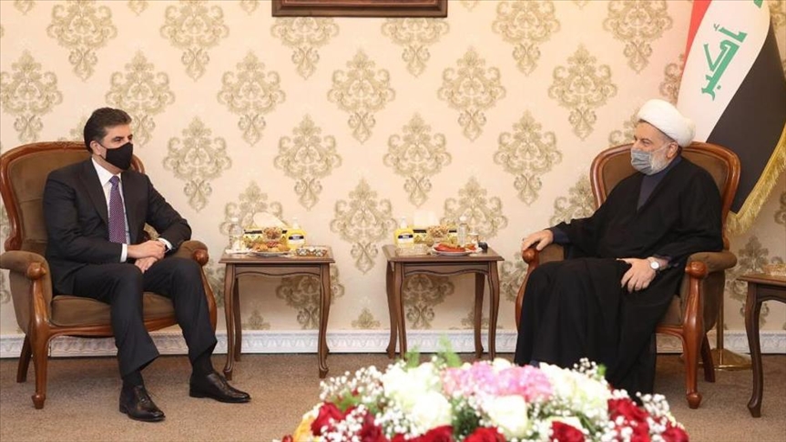 کۆبوونەوەی نێچیرڤان بارزانی لەگەڵ ھومام حمودی