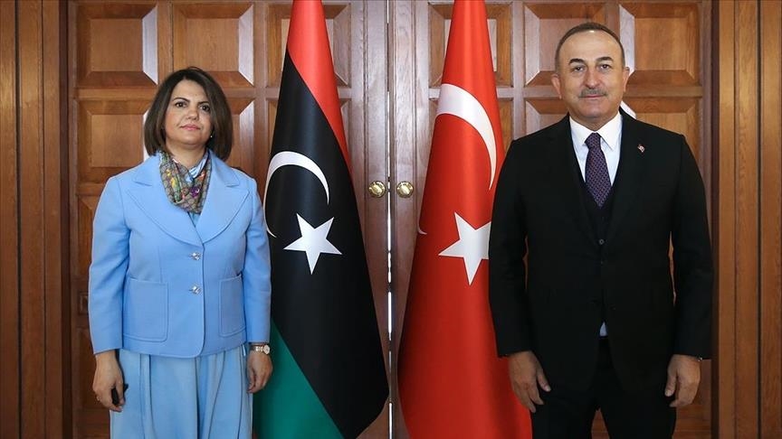 Turkish foreign minister meets Libyan counterpart