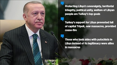 Erdogan: Turkey's support to Libya prevented new massacres