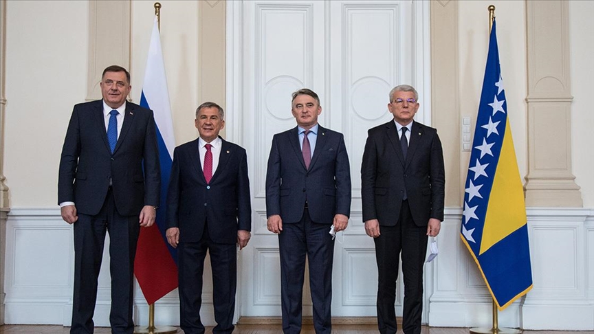 Članovi Predsjedništva BiH primili predsjednika Tatarstana Rustama Minihanova