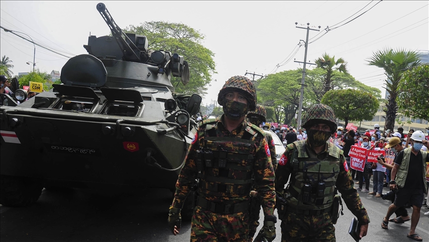 Destacado activista musulmán fue detenido por la junta militar durante las protestas en Myanmar