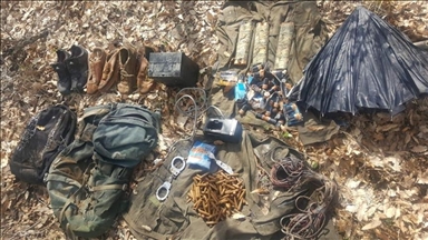 Turkish security forces destroy 4 hideouts used by PKK