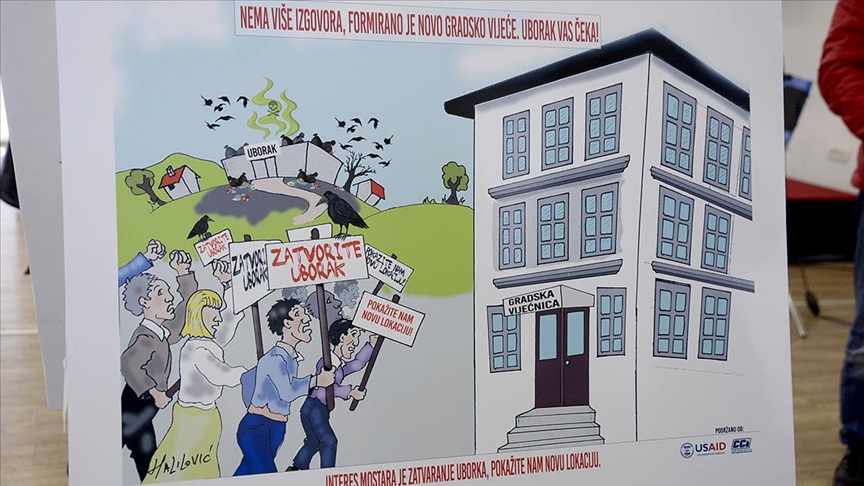 Mostar: Otvorena izložba karikatura "Uborak - da nije žalosno bilo bi smiješno"