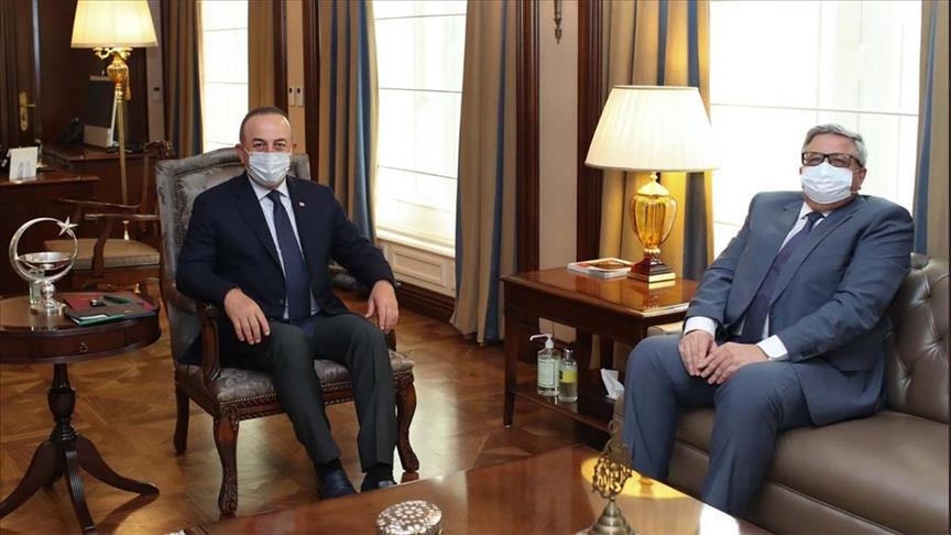 Turkish foreign minister meets Russian envoy