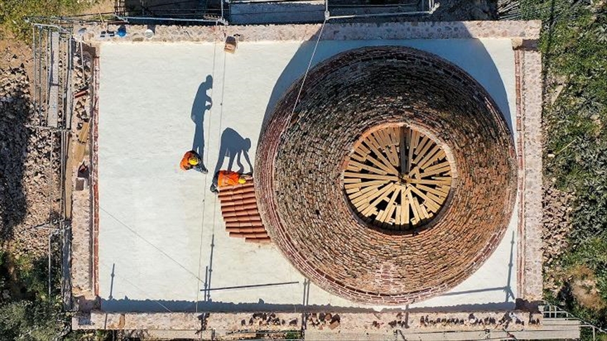 Mosque in Turkey’s ancient city of Becin being restored