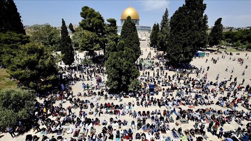 حدود 60 هزار نفر نماز جمعه را در مسجدالاقصی ادا کردند