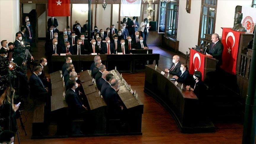 Turkish parliament head hails assembly's 101st year