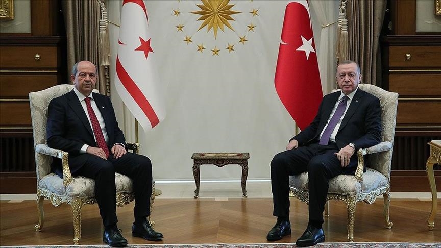Erdogan, Turkish Cypriot leader meet ahead of UN talks