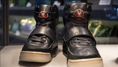 Kanye West 'Grammy' sneakers sell for record $1.8M