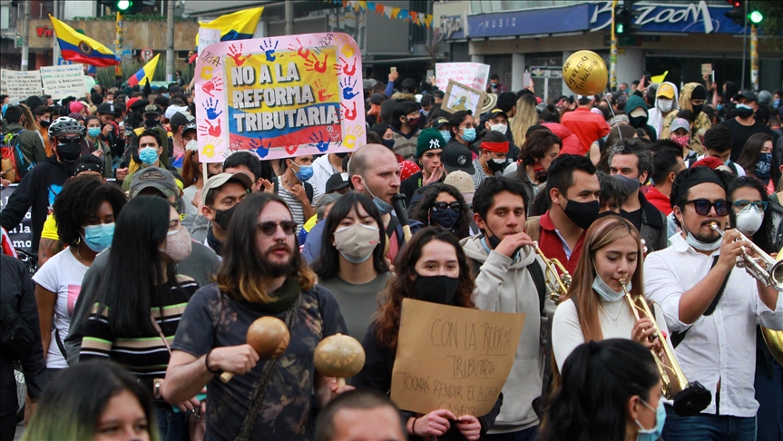 Colombians take to streets to protest tax reform