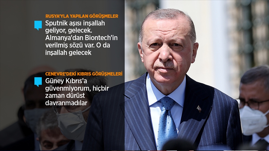 Cumhurbaşkanı Erdoğan: Aşı tedariğinde herhangi bir sıkıntı yaşamayacağız