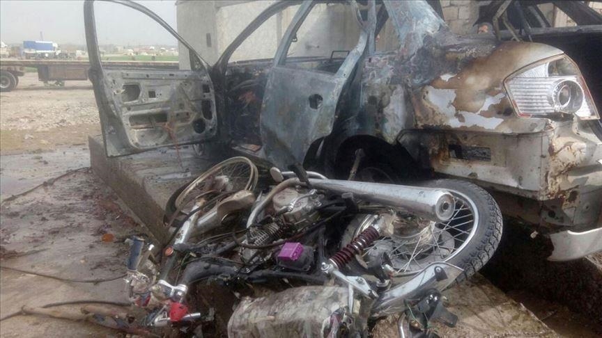 إصابة 4 مدنيين في تفجير دراجة نارية شمالي سوريا