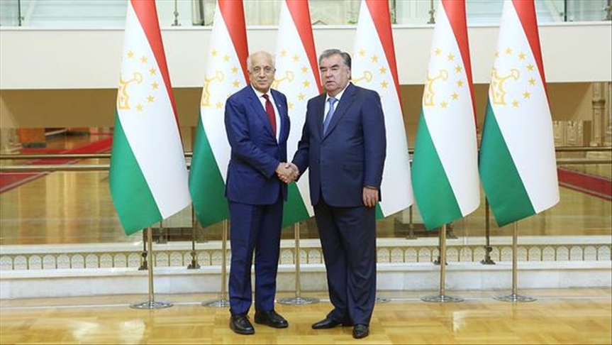دیدار زلمی خلیلزاد با رئیسجمهور تاجیکستان