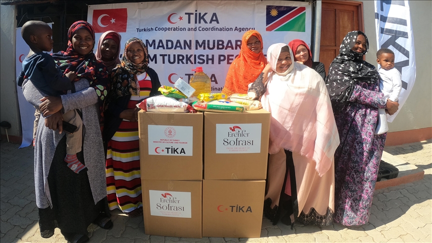 Turkish charity gives food aid to needy Namibian families