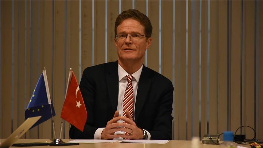 Top EU diplomat in Turkey celebrates Europe Day with Turkish coffee
