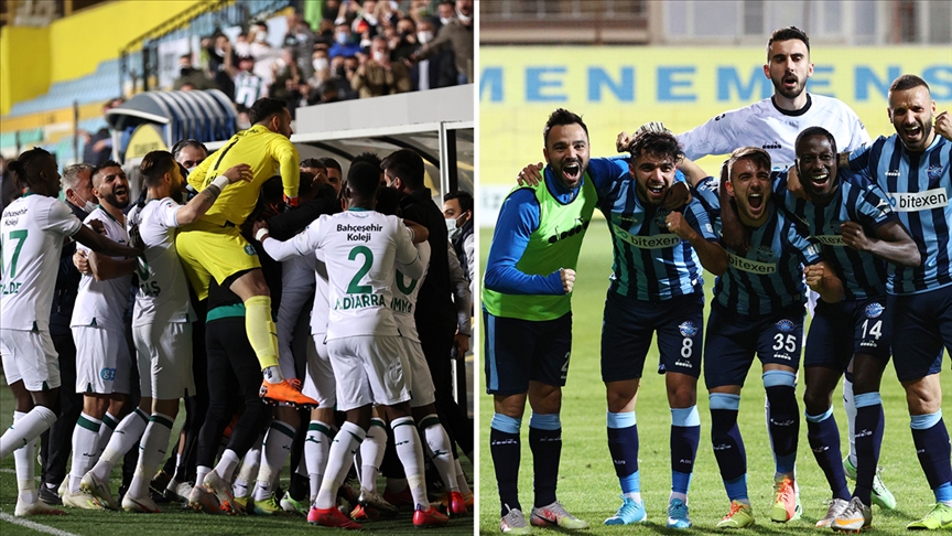 TFF 1. Ligde Adana Demirspor ile GZT Giresunspor Süper Lige yükseldi