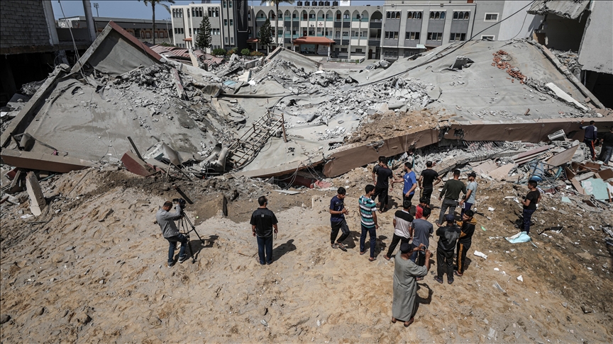 New Israeli raids on Gaza target school, factory