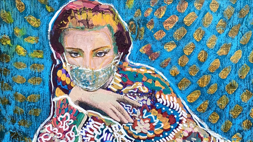 Viral footprints make mark in art as COVID grips world