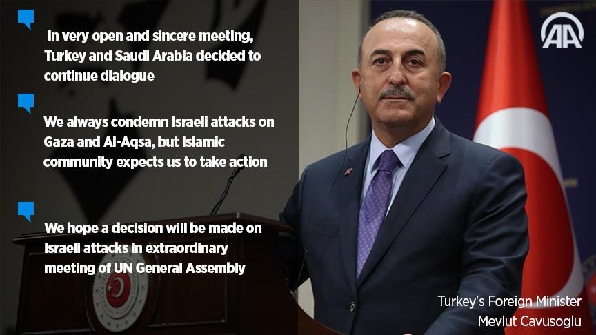 Turkey, Saudi Arabia set to have further dialogue: Turkish foreign minister