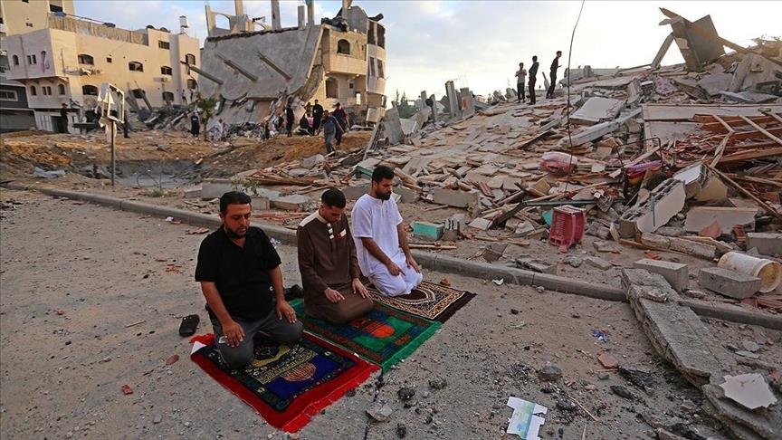 La Franja de Gaza celebró el final del Ramadán bajo la sombra de los ataques israelíes