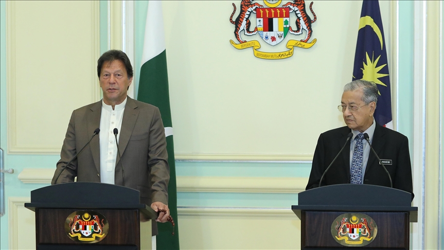Pakistani premier, Malaysia's Mahathir discuss Palestine